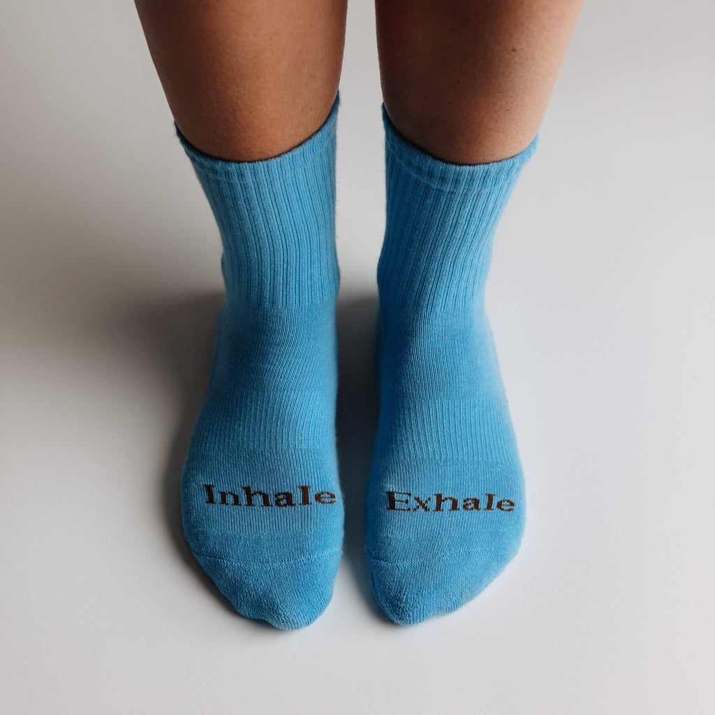 Inhale, Exhale Grip Socks